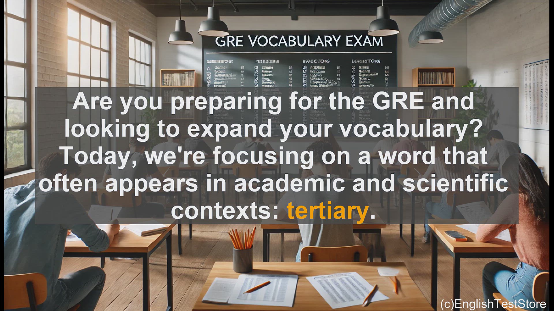 'Video thumbnail for GRE Vocabulary Lesson: Expand Your GRE Vocabulary - Understanding the Word 'Tertiary''