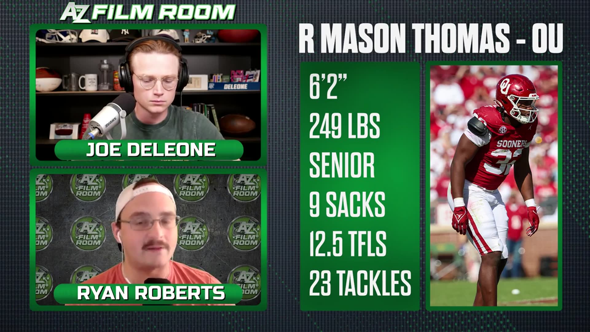 'Video thumbnail for Oklahoma EDGE R Mason Thomas 2026 NFL Draft'