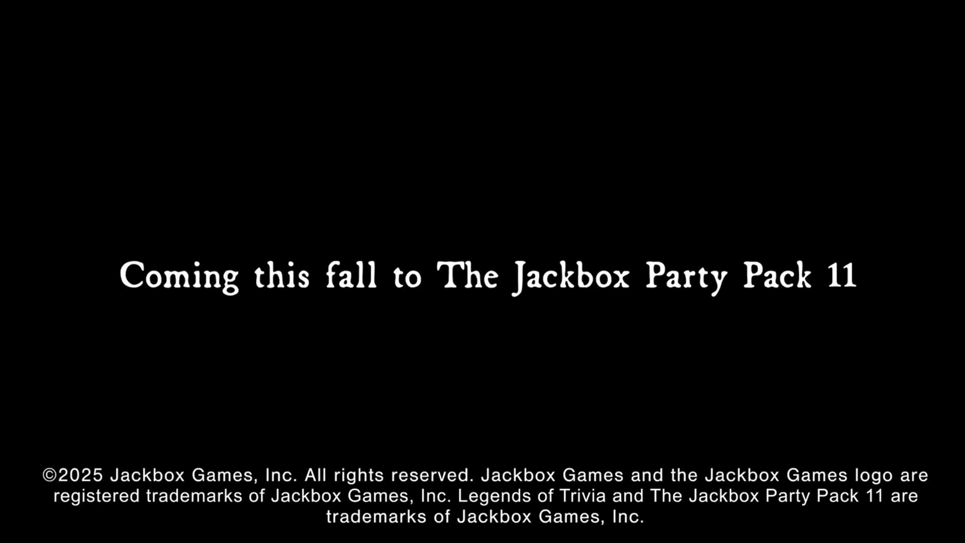 'Video thumbnail for The Jackbox Party Pack 11 - Official Legends of Trivia Announcement Trailer'