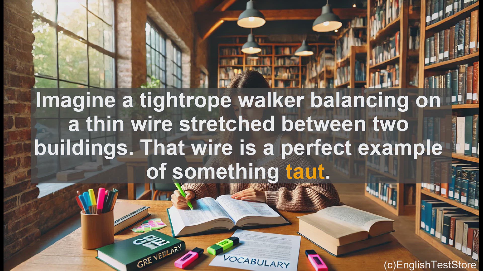 'Video thumbnail for GRE Vocabulary Lesson: Exploring the Versatile Word 'Taut''