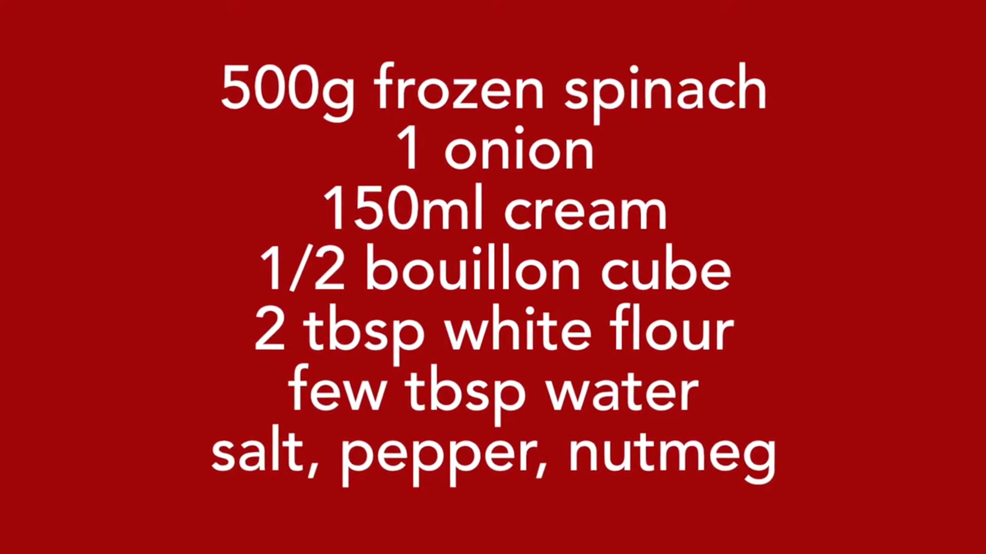 Video thumbnail for Traditional German Creamed Spinach Recipe - German Style Creamed Spinach (720p 30fps)