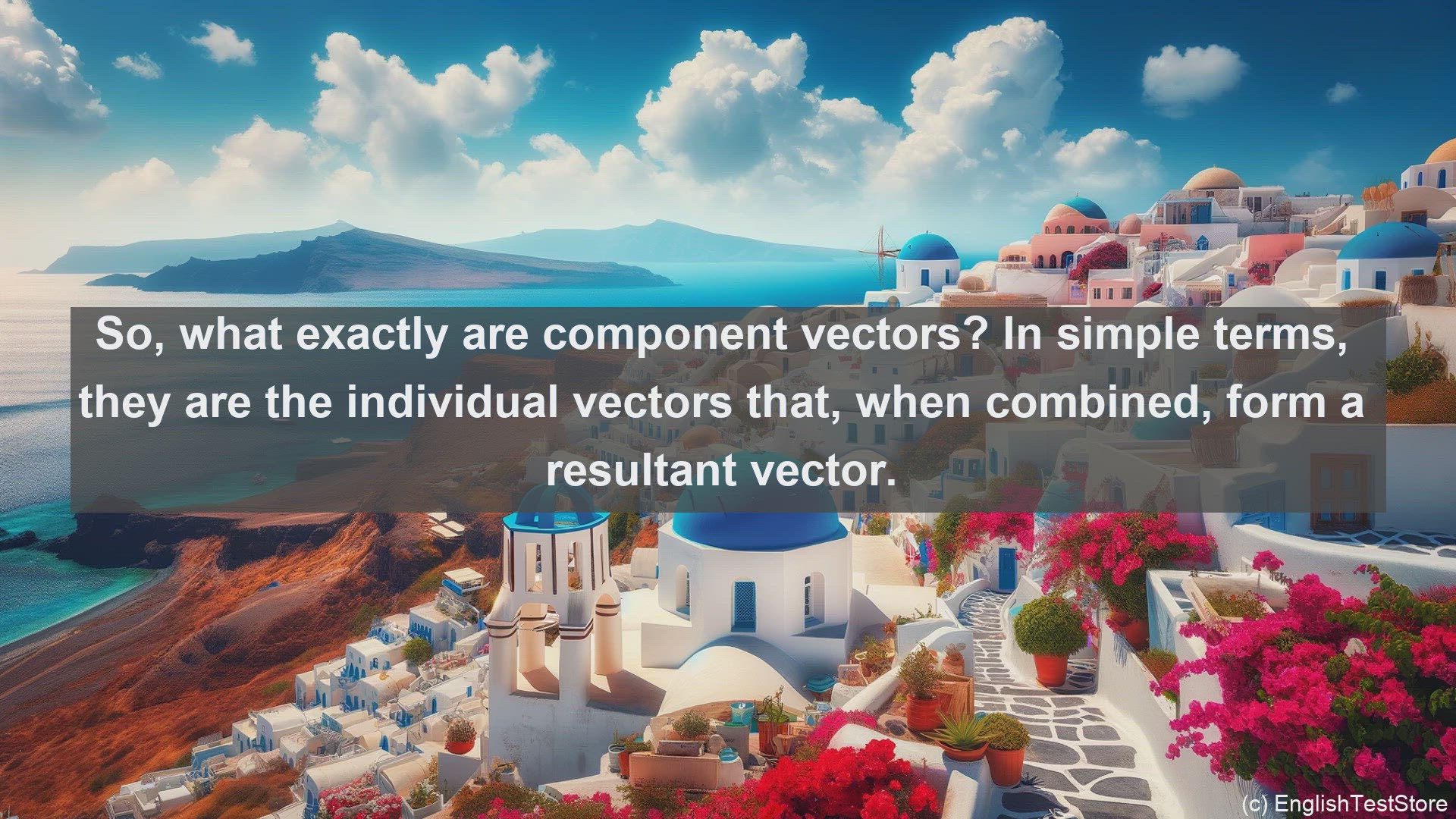 'Video thumbnail for Component vectors in science  definition and examples'