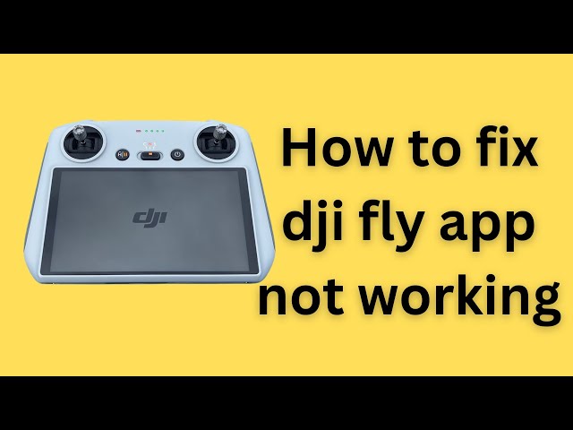 Video thumbnail for How to fix dji fly app not working