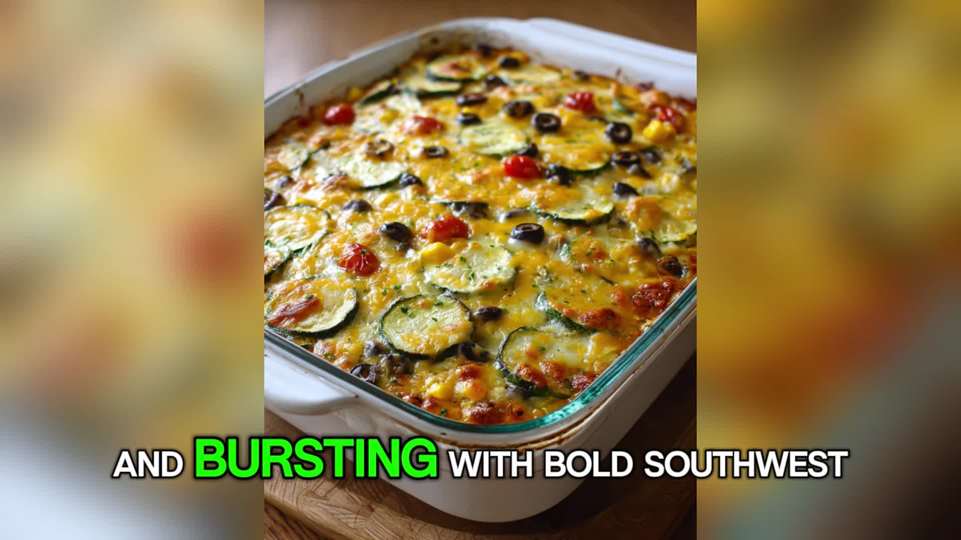 Video thumbnail for Tex-Mex Zucchini Bake
