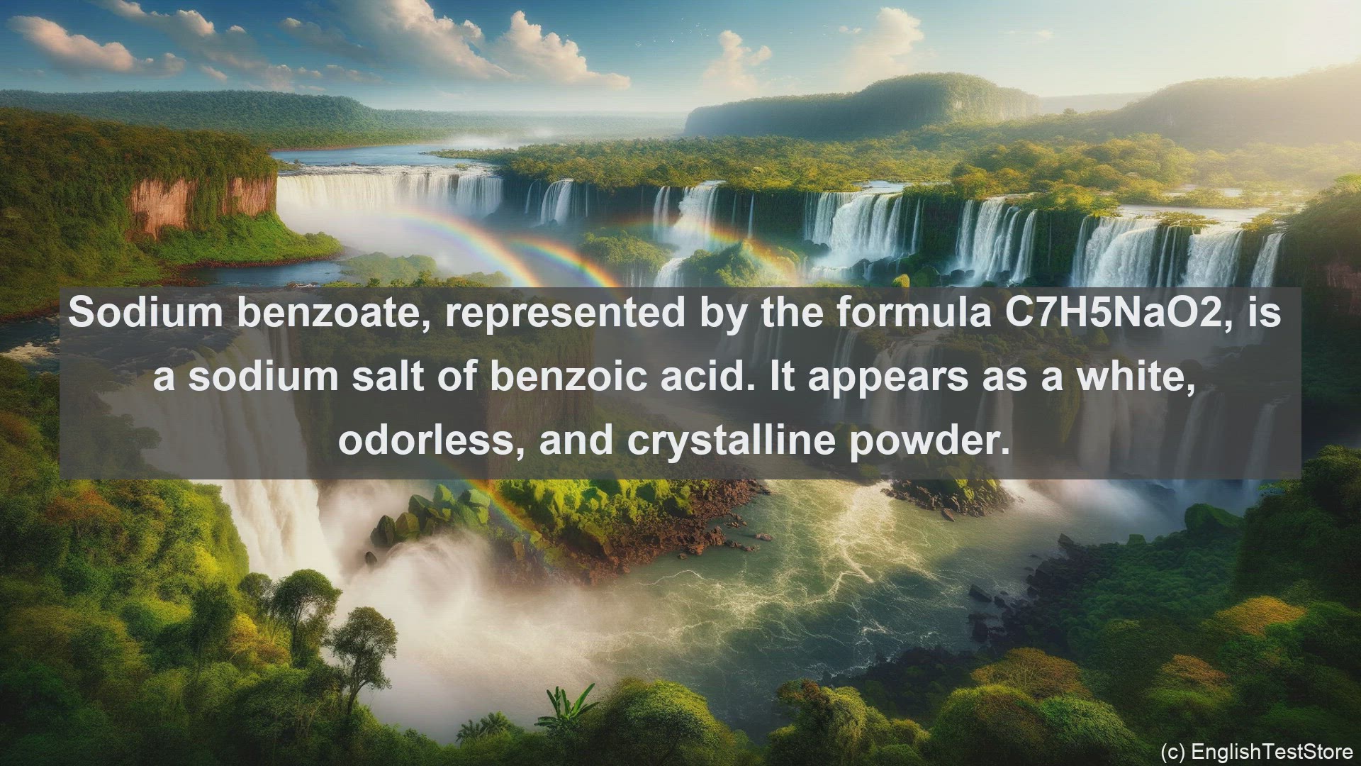 'Video thumbnail for Sodium benzoate in science  definition and examples'
