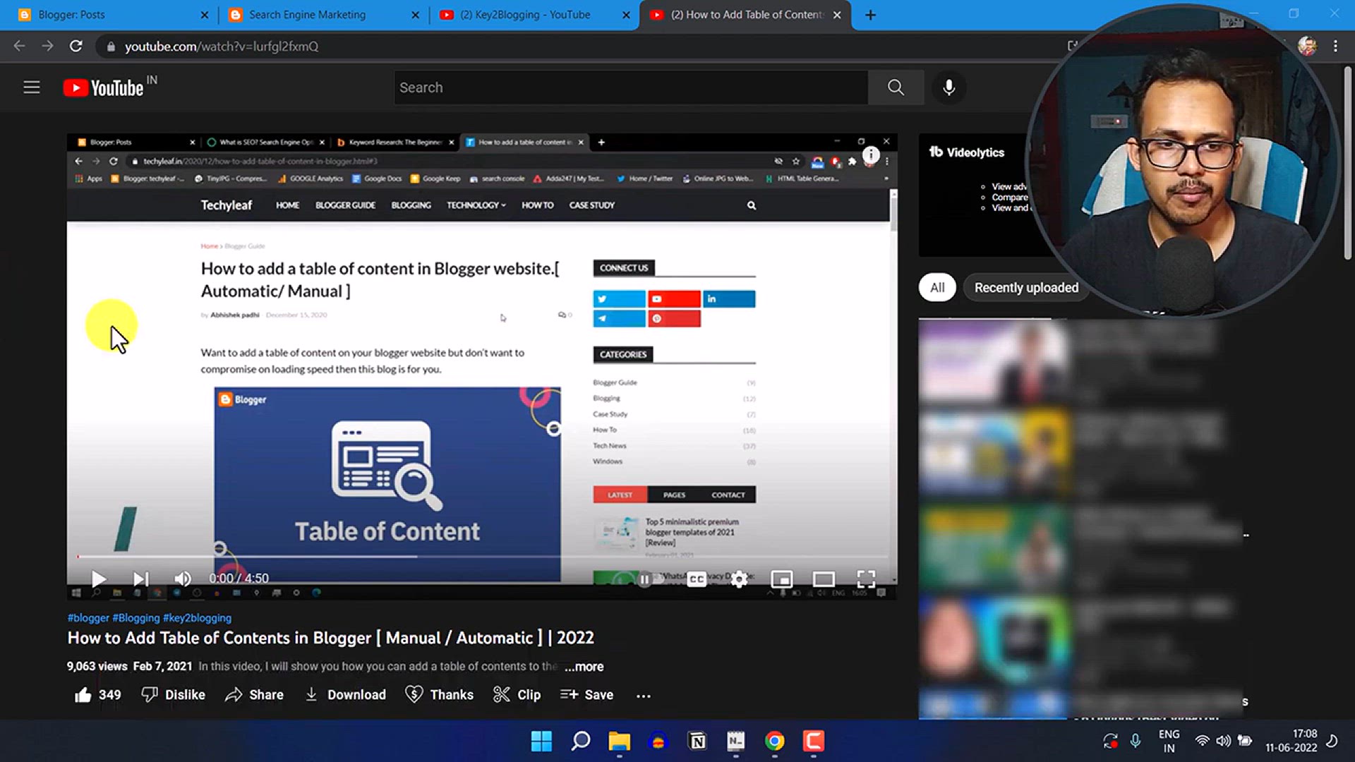 'Video thumbnail for How to Add Automatic Table of contents in Blogger (2023 Updated)'