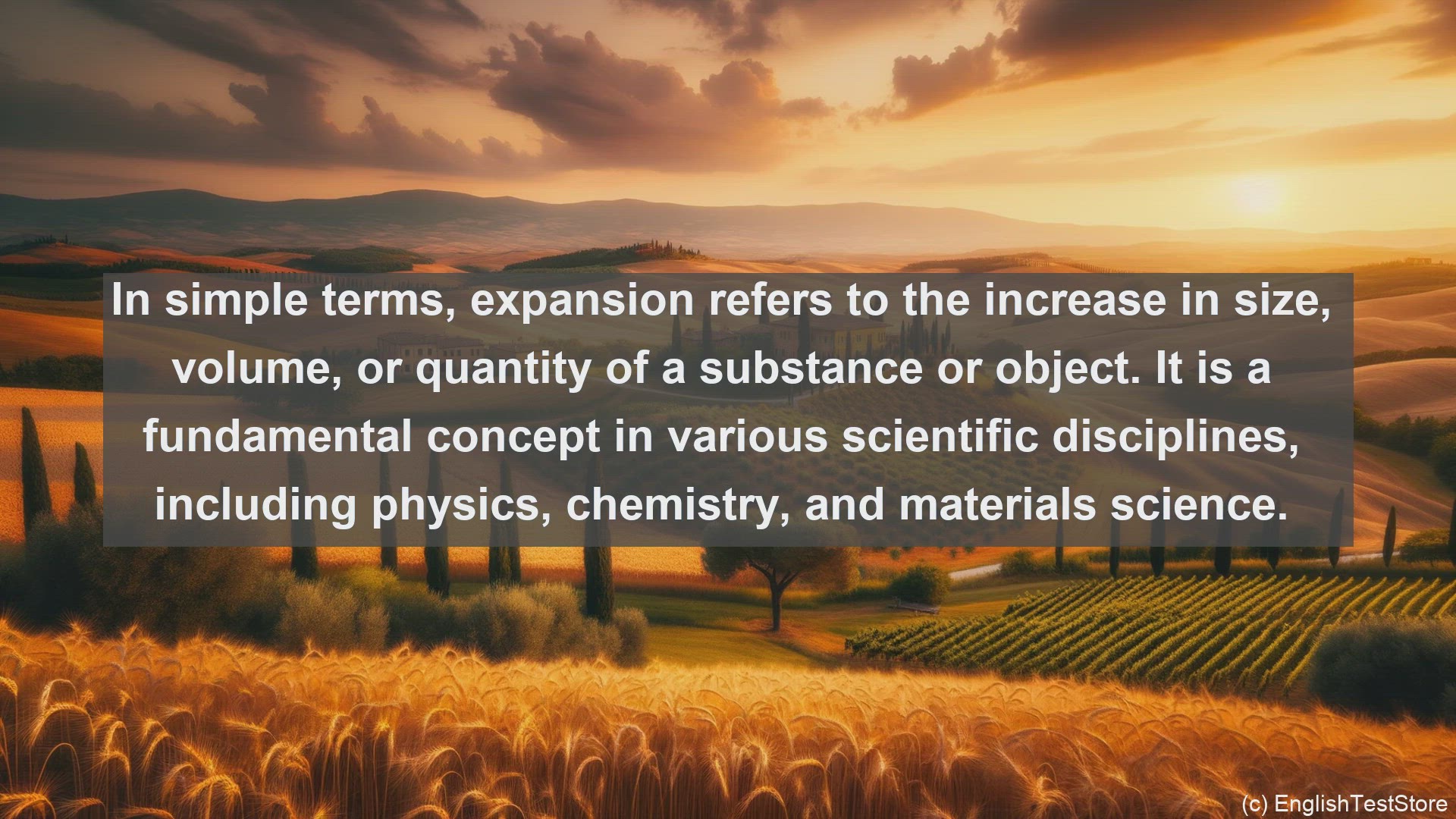 'Video thumbnail for Cient of expansion in science  definition and examples'