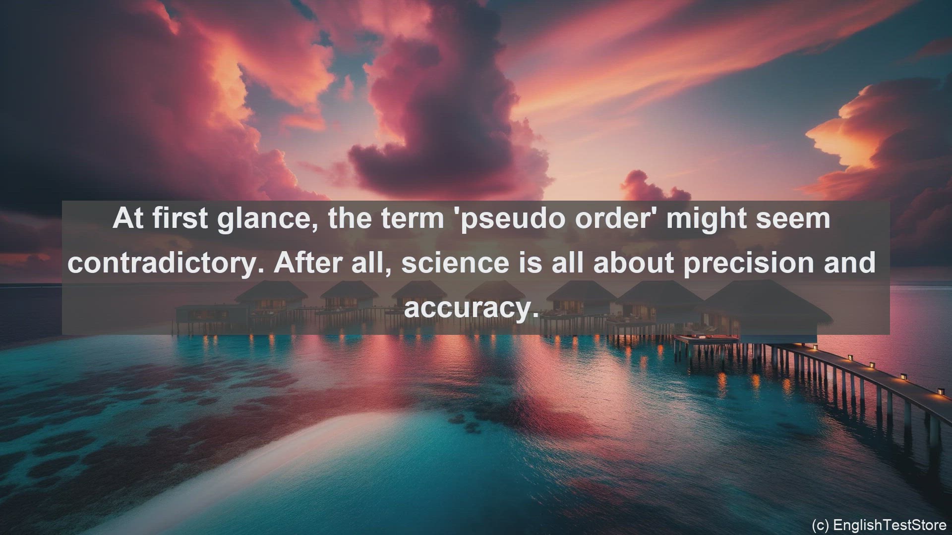 'Video thumbnail for Pseudo order in science  definition and examples'