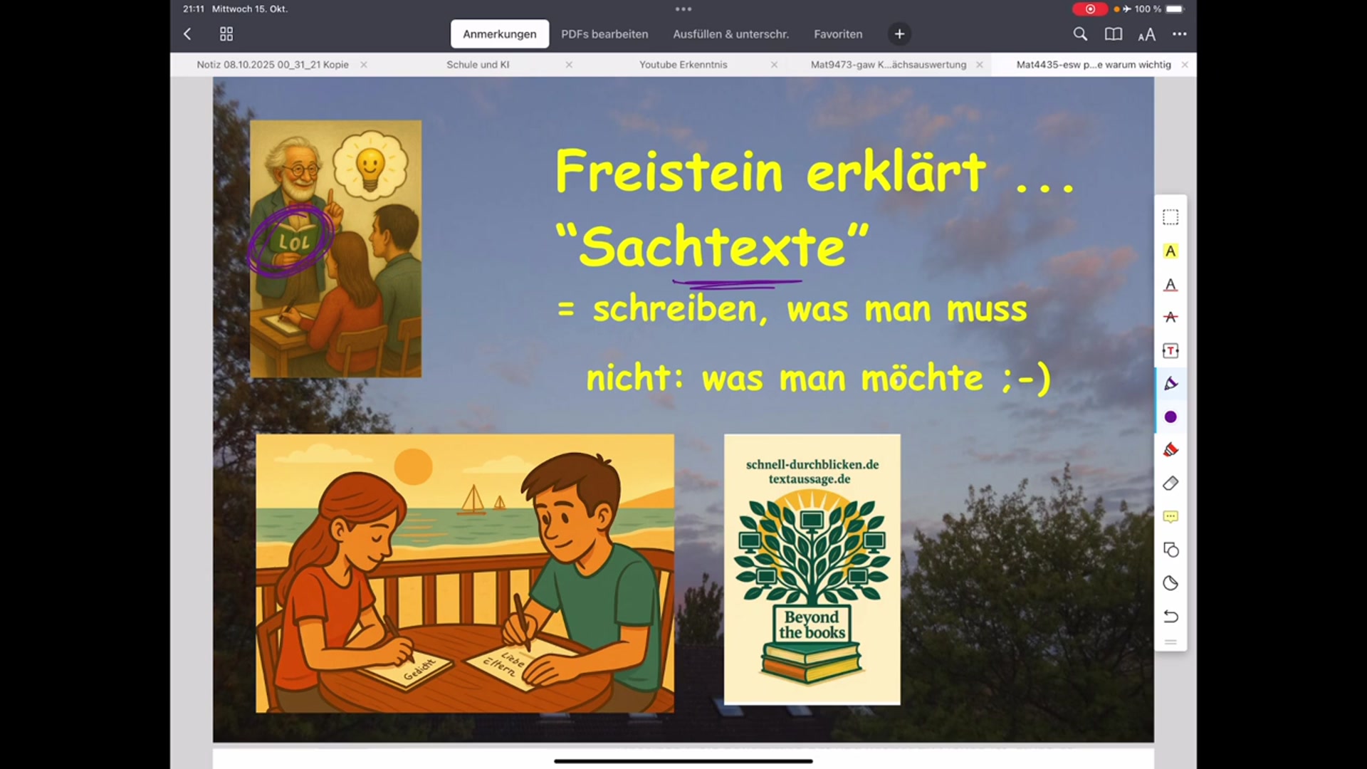 Video thumbnail for Freistein erklärt_ _Sachtexte_ - schreiben, was man muss (Peer), nicht, was man möchte (Ina)
