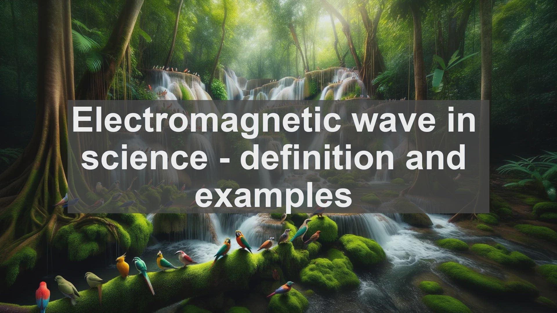 'Video thumbnail for Electromagnetic wave in science  definition and examples'
