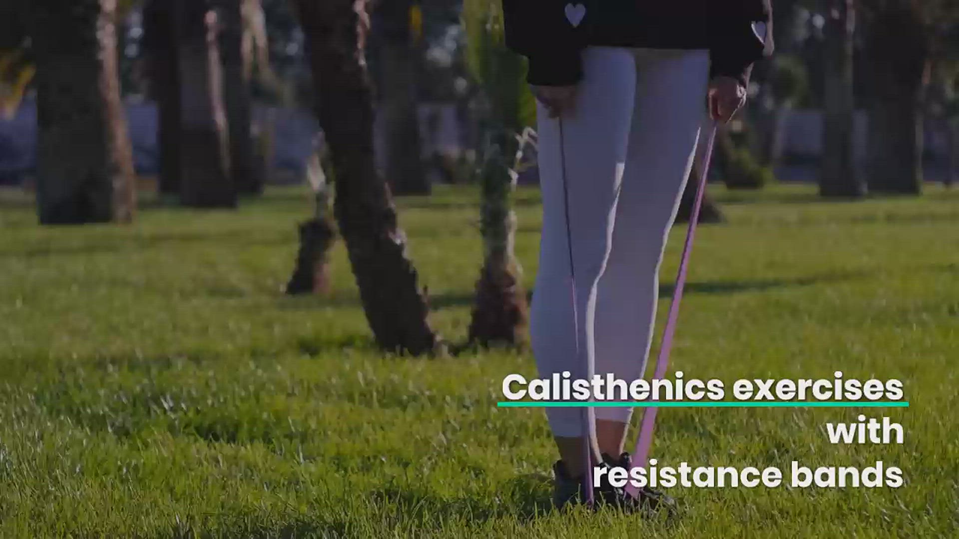 'Video thumbnail for Calisthenics exercises with resistance bands'