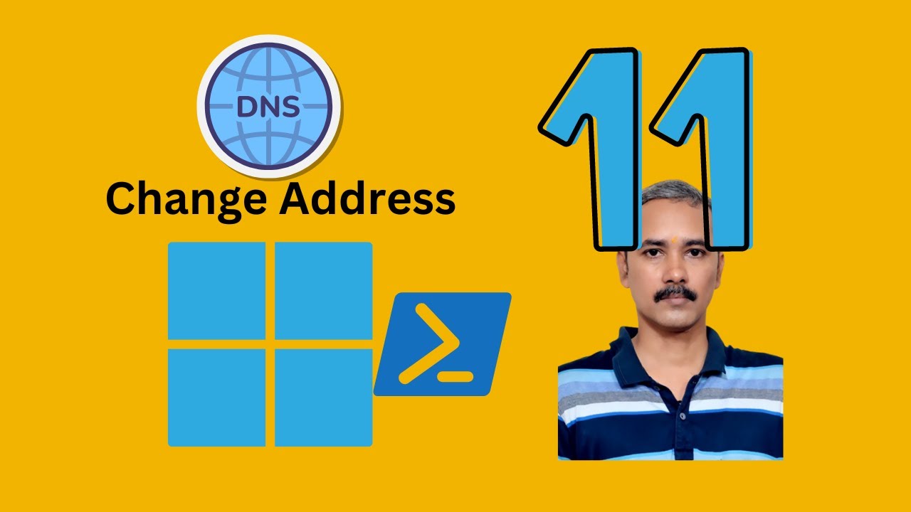 'Video thumbnail for How to Change DNS Server Address on Windows 11 using PowerShell | GearUpWindows Tutorial'