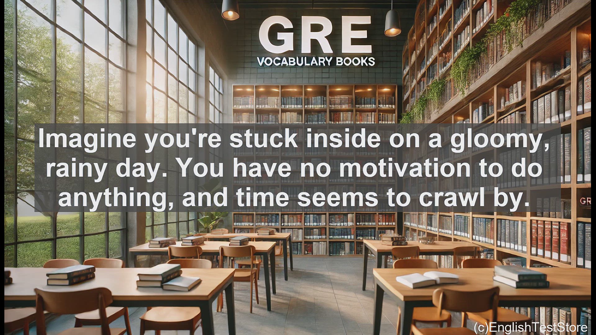 'Video thumbnail for GRE Vocabulary Lesson: Escaping the Doldrums - Overcoming Listlessness and Boredom'