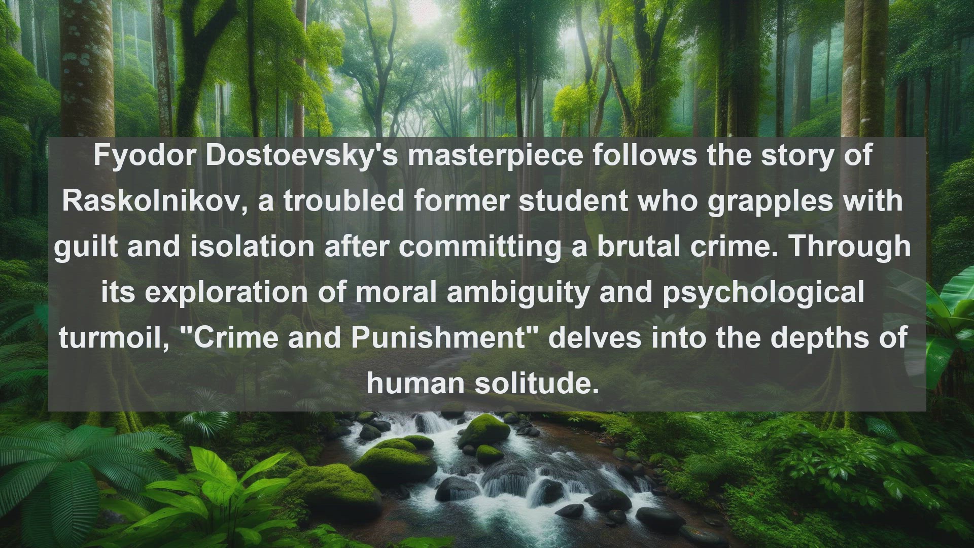 'Video thumbnail for Top 10 Russian Novels on Solitude'