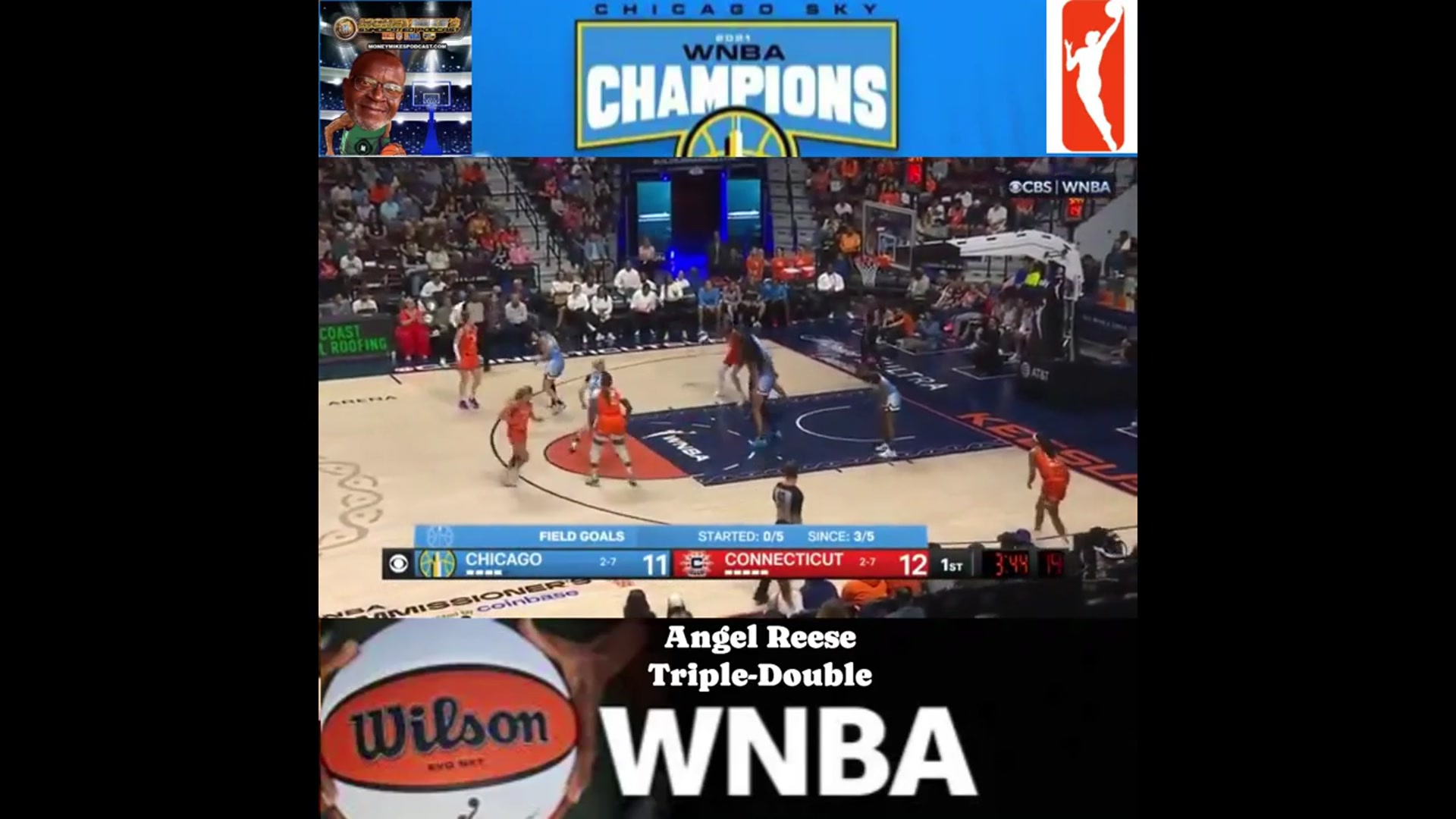 'Video thumbnail for Angel Reese Drops TRIPLE-DOUBLE HIGHLIGHTS as Sky Upset the Sun!'