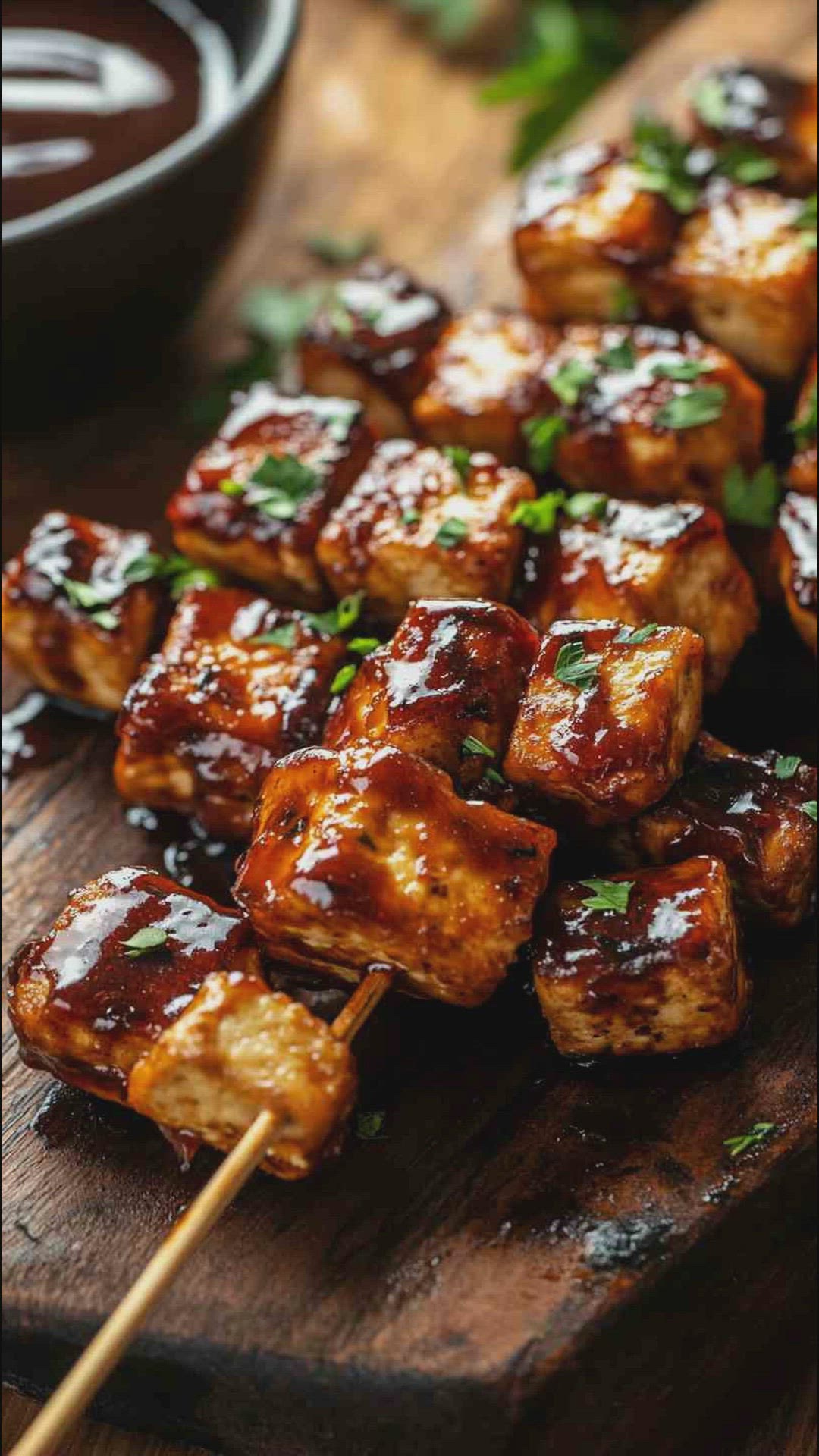 'Video thumbnail for BBQ Air Fryer Tofu Nuggets Recipe'
