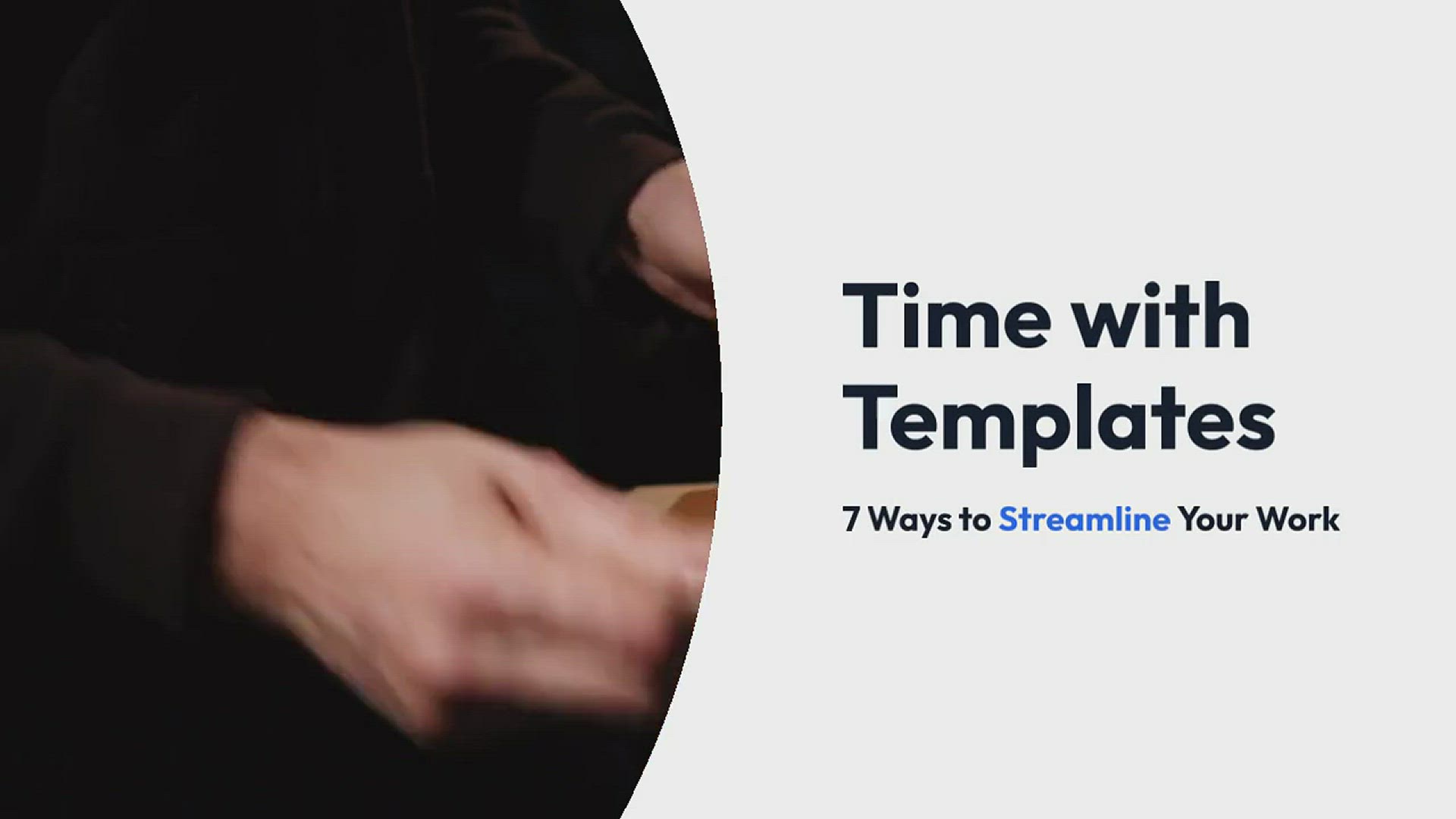 'Video thumbnail for Save time with templates'
