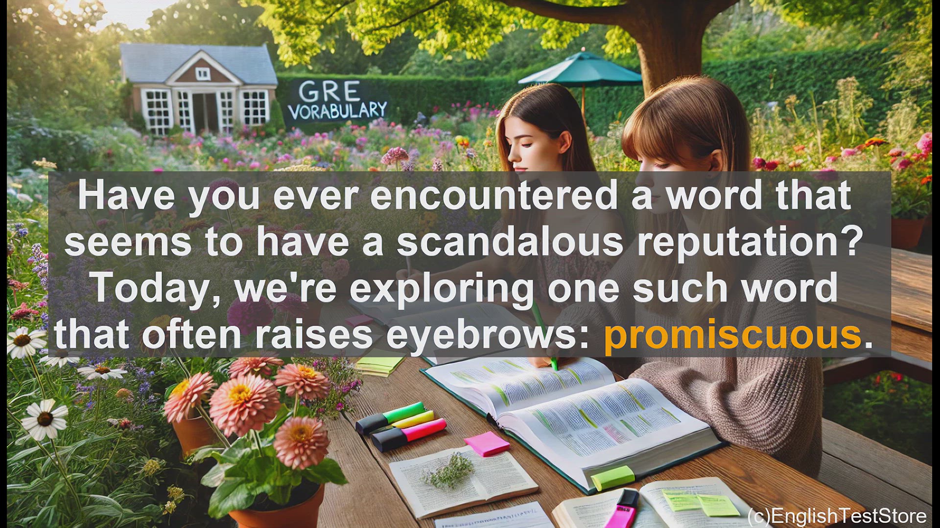 'Video thumbnail for GRE Vocabulary Lesson: Exploring the Meaning and Usage of 'Promiscuous''