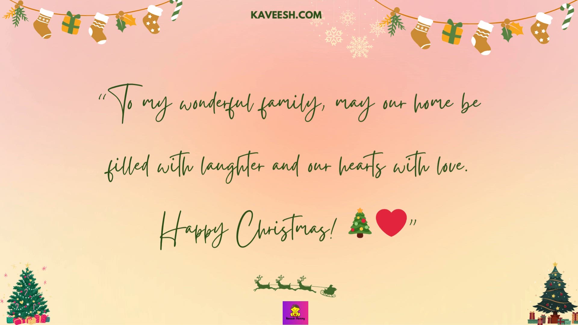 Video thumbnail for Happy Christmas Wishes To Family