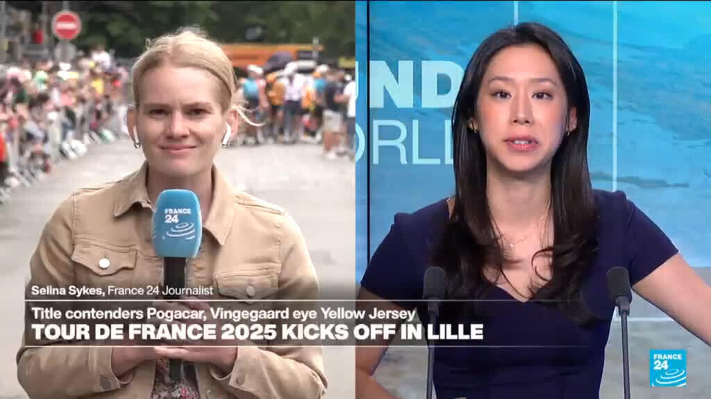 'Video thumbnail for Tour de France gets under way on home soil for first time in five years'