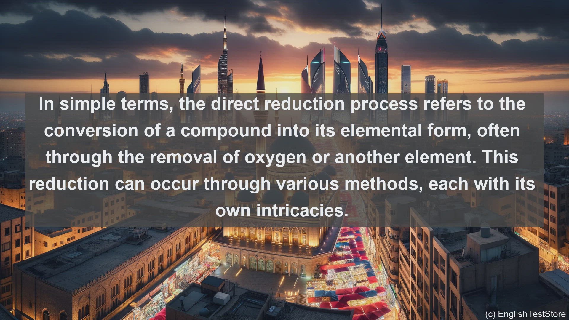 'Video thumbnail for Direct reduction process in science  definition and examples'
