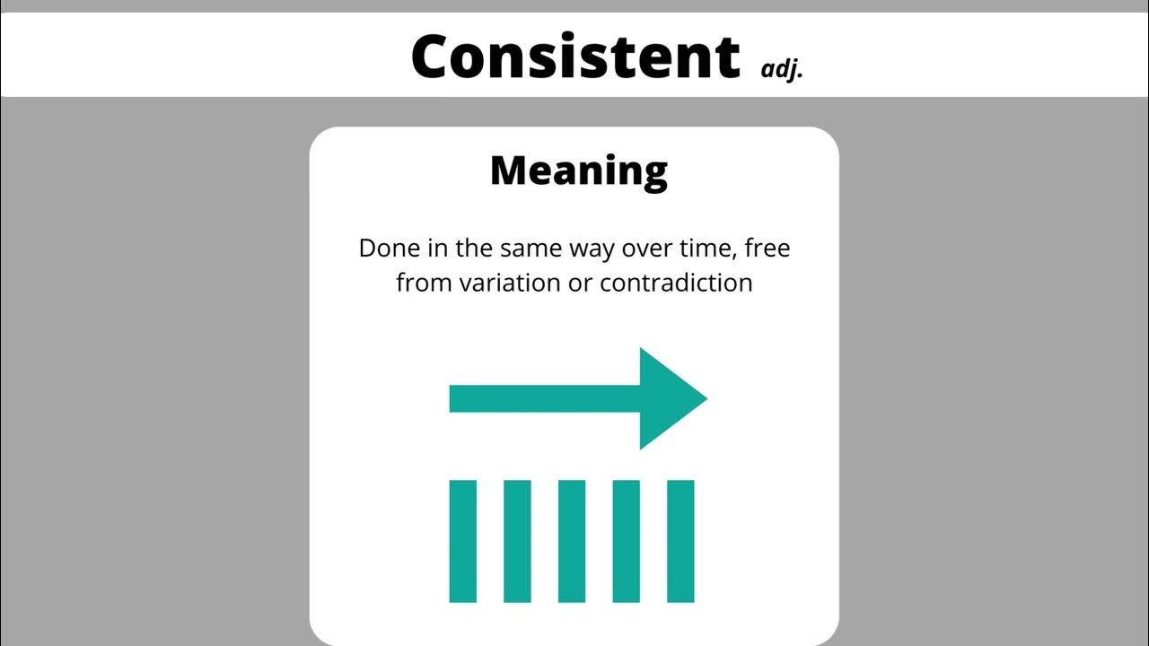 Video thumbnail for Consistent Meaning || Example in a sentence || Vocabulary Cards