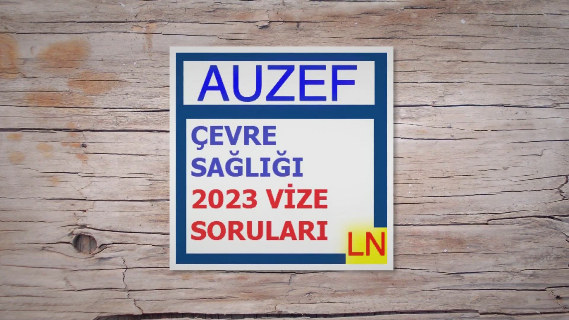 'Video thumbnail for Çevre Sağlığı 2023 Vize Soruları çıkmış sorular'