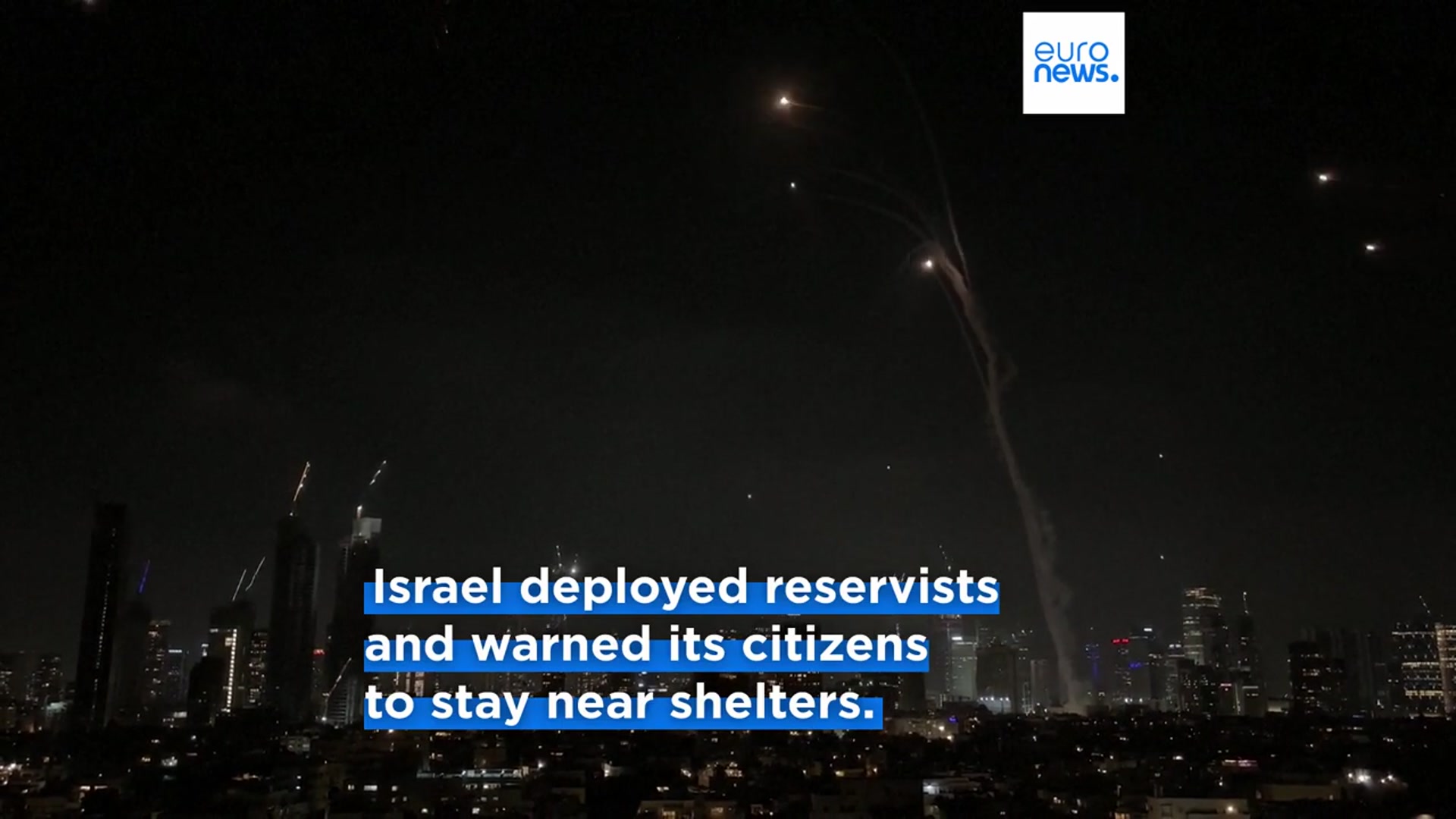 'Video thumbnail for Iran fires dozens of rockets on Israel as Tehran reels from massive attack'
