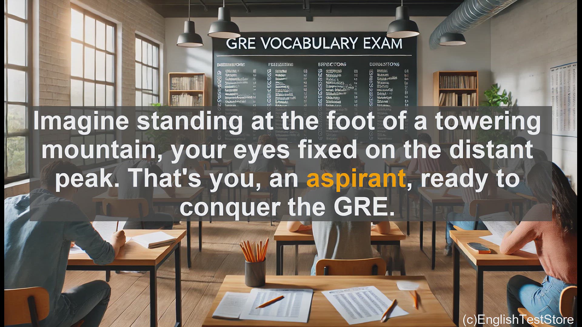'Video thumbnail for GRE Vocabulary Lesson: GRE Vocabulary - Understanding the Word 'Aspirant''