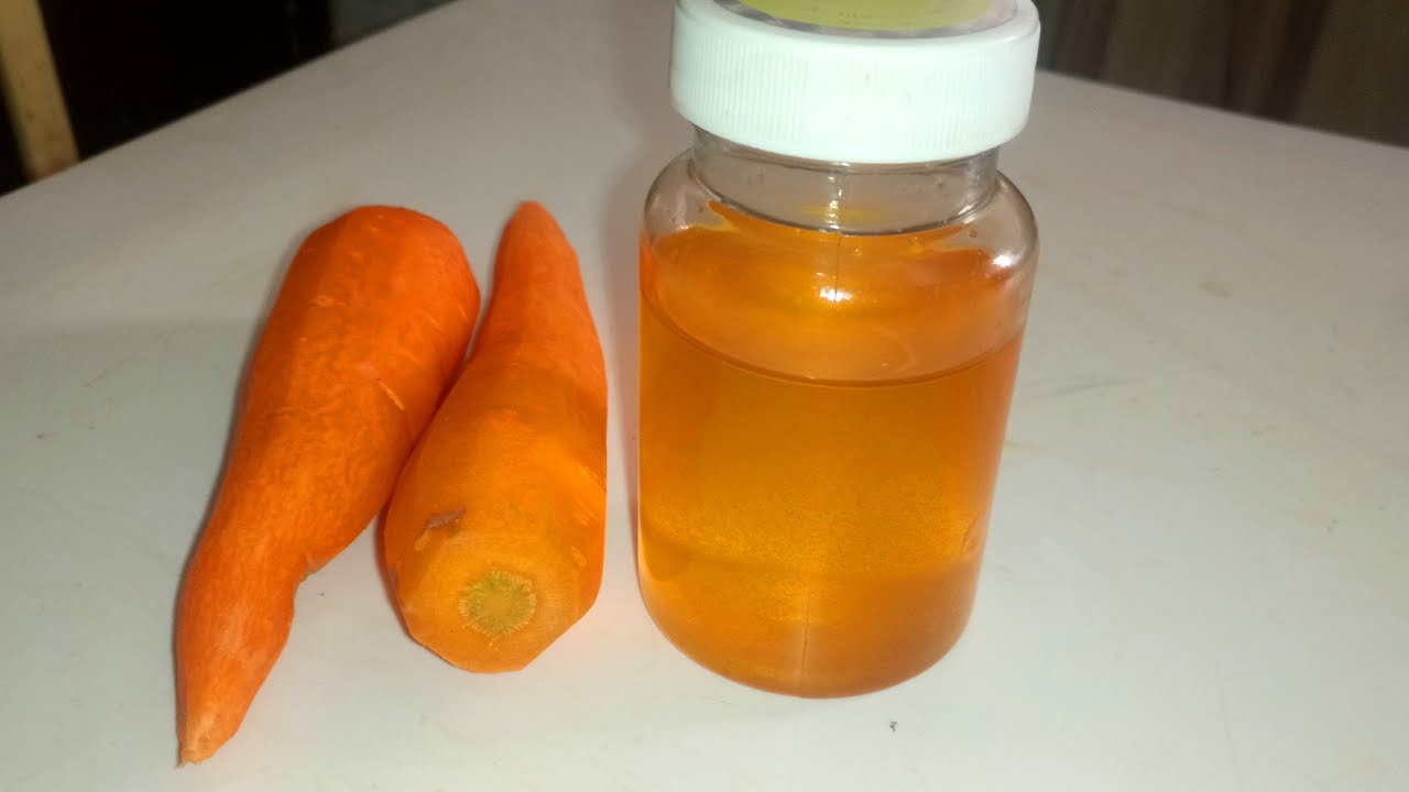 'Video thumbnail for How to make Carrot oil for Hair growth and Skin lightening'