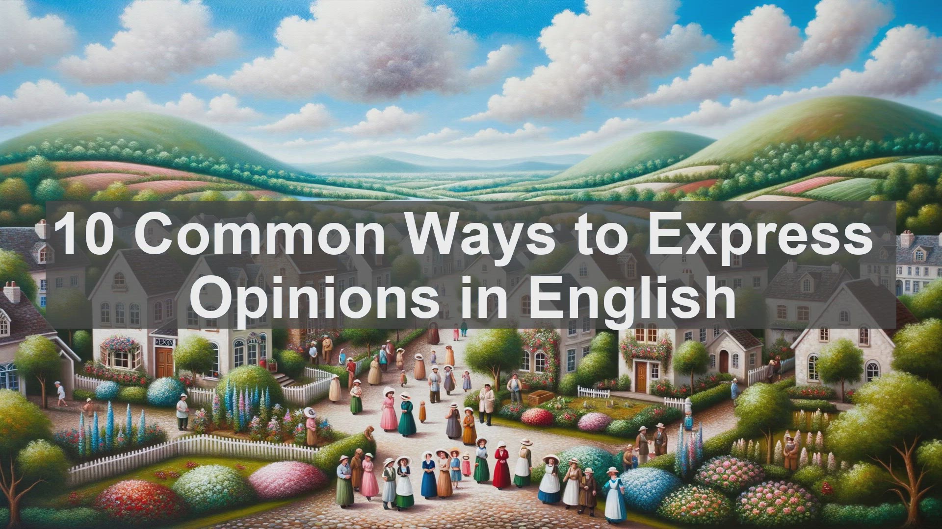 'Video thumbnail for 10 Common Ways to Express Opinions in English '