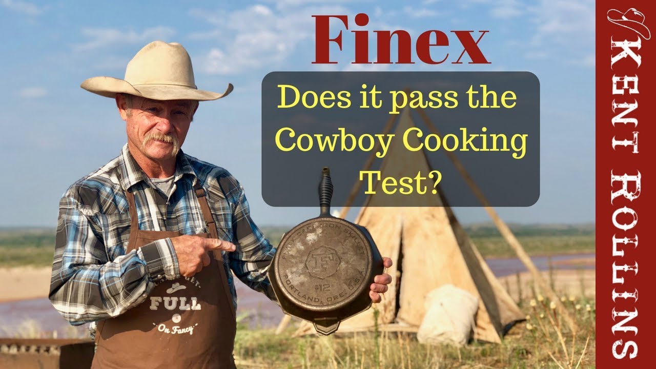 Kent Rollins - If you're just starting out on cast iron, I don't recommend  seasoning with a paper towel. Paper towels can leave lint behind. Instead,  try a lint free cloth. Bandanas