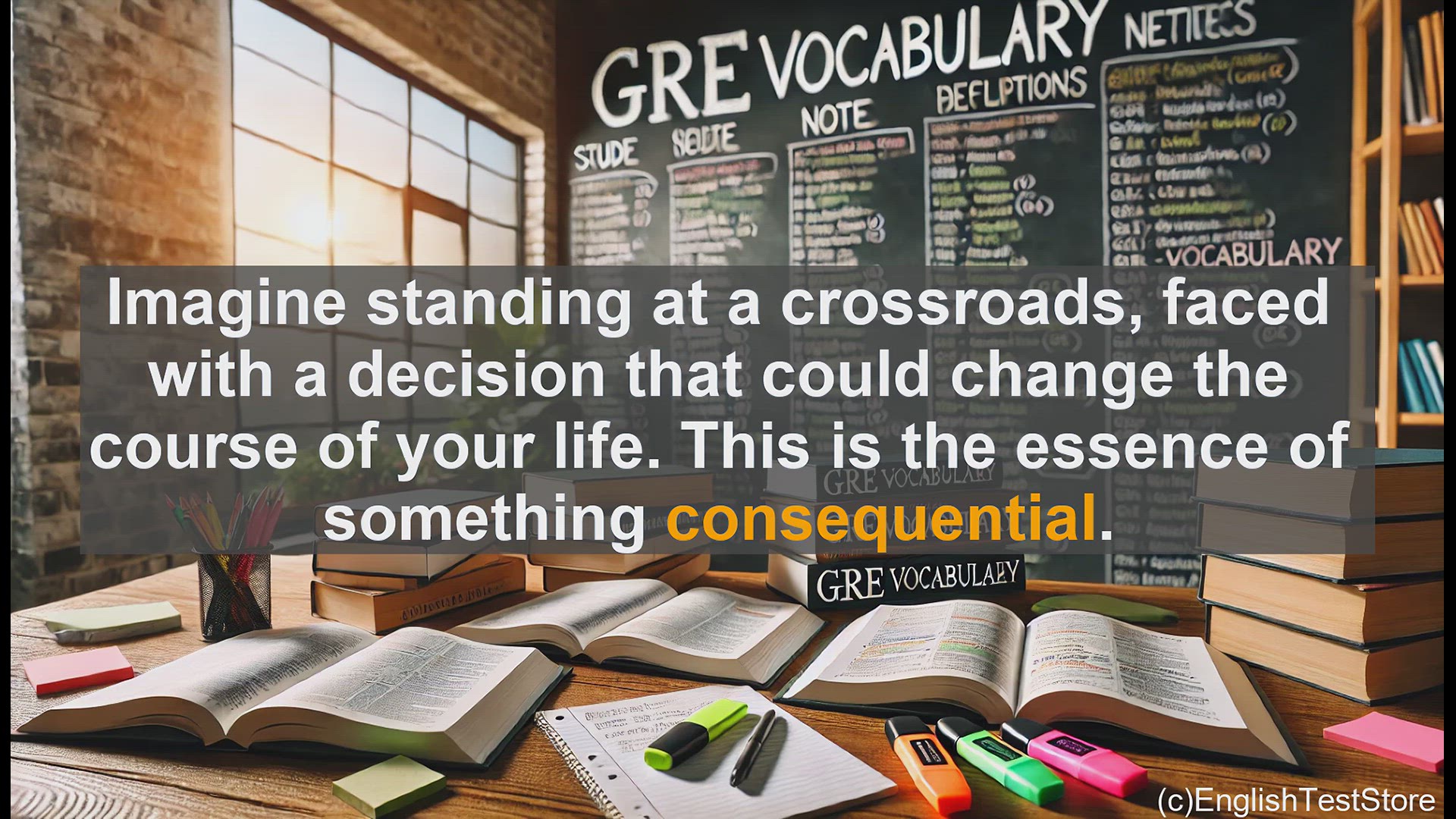 'Video thumbnail for GRE Vocabulary Lesson: Mastering the Consequential - A Vocabulary Lesson for the GRE'
