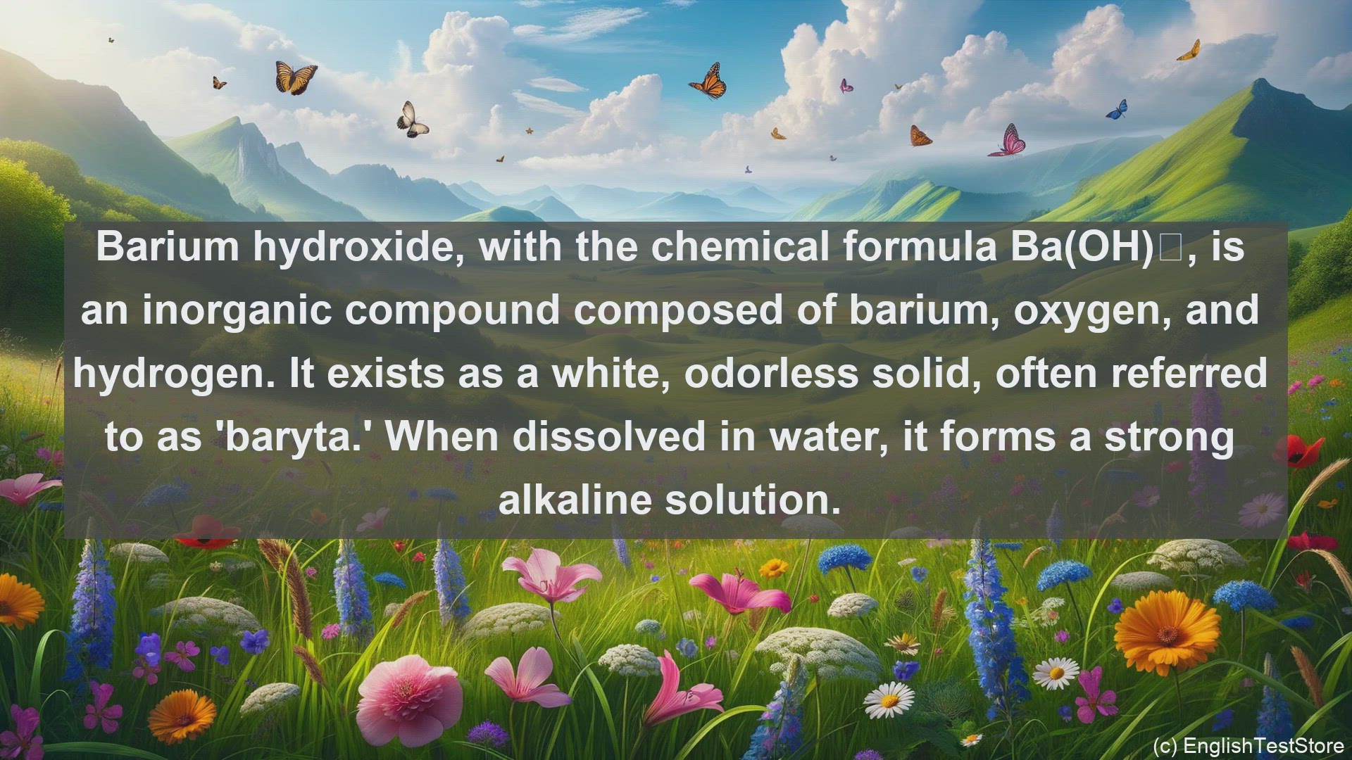 'Video thumbnail for Barium hydroxide in science  definition and examples'