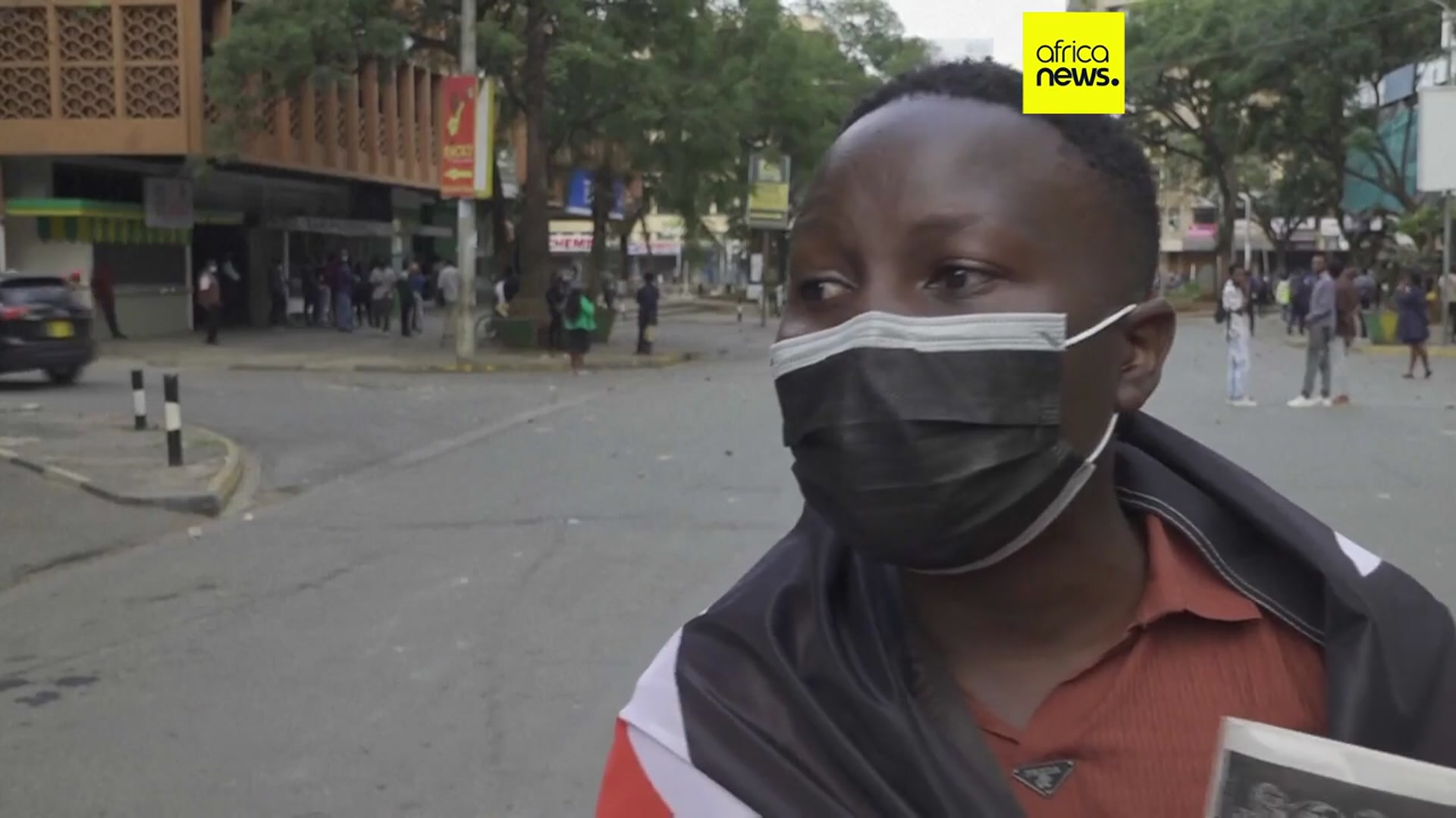'Video thumbnail for Kenyan police officer arrested after protests over blogger's death in custody'