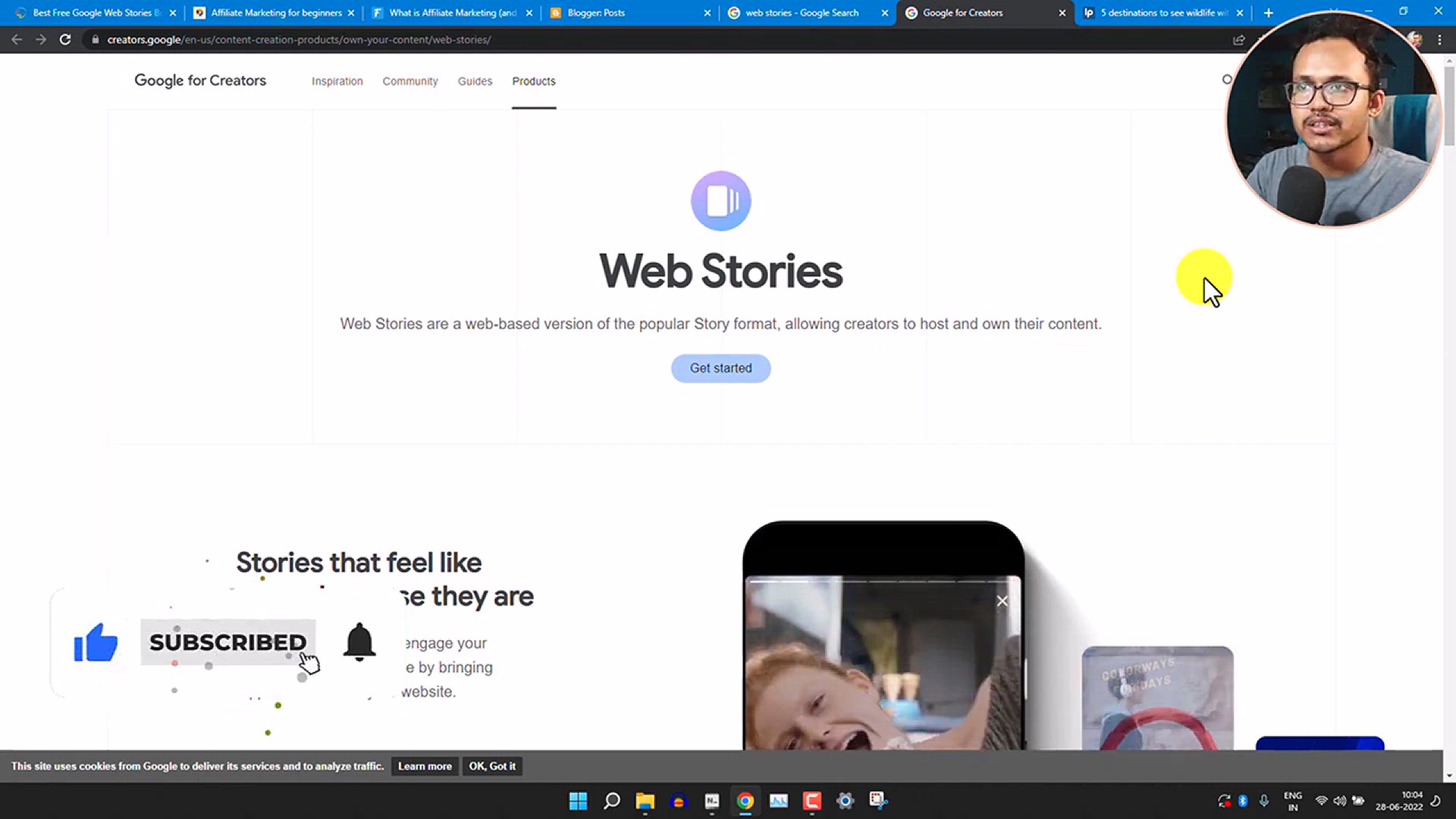 'Video thumbnail for How To Create Google Web Stories For Blogger (Step-By-Step) _ Part-1'