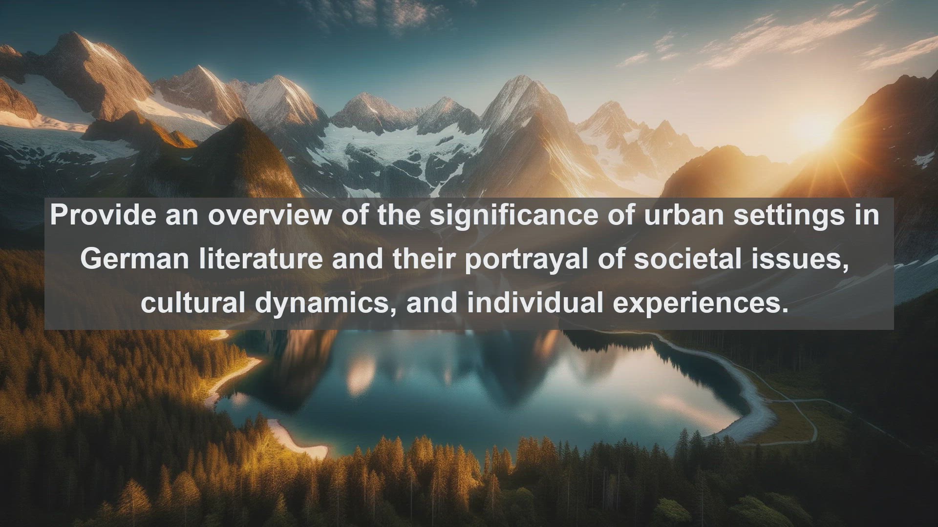 'Video thumbnail for Top 10 German Novels About Urban Life'