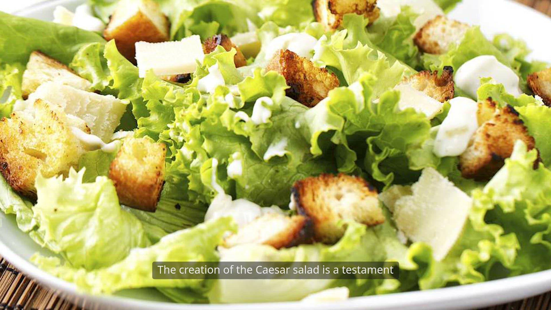 'Video thumbnail for The iconic Caesar salad'