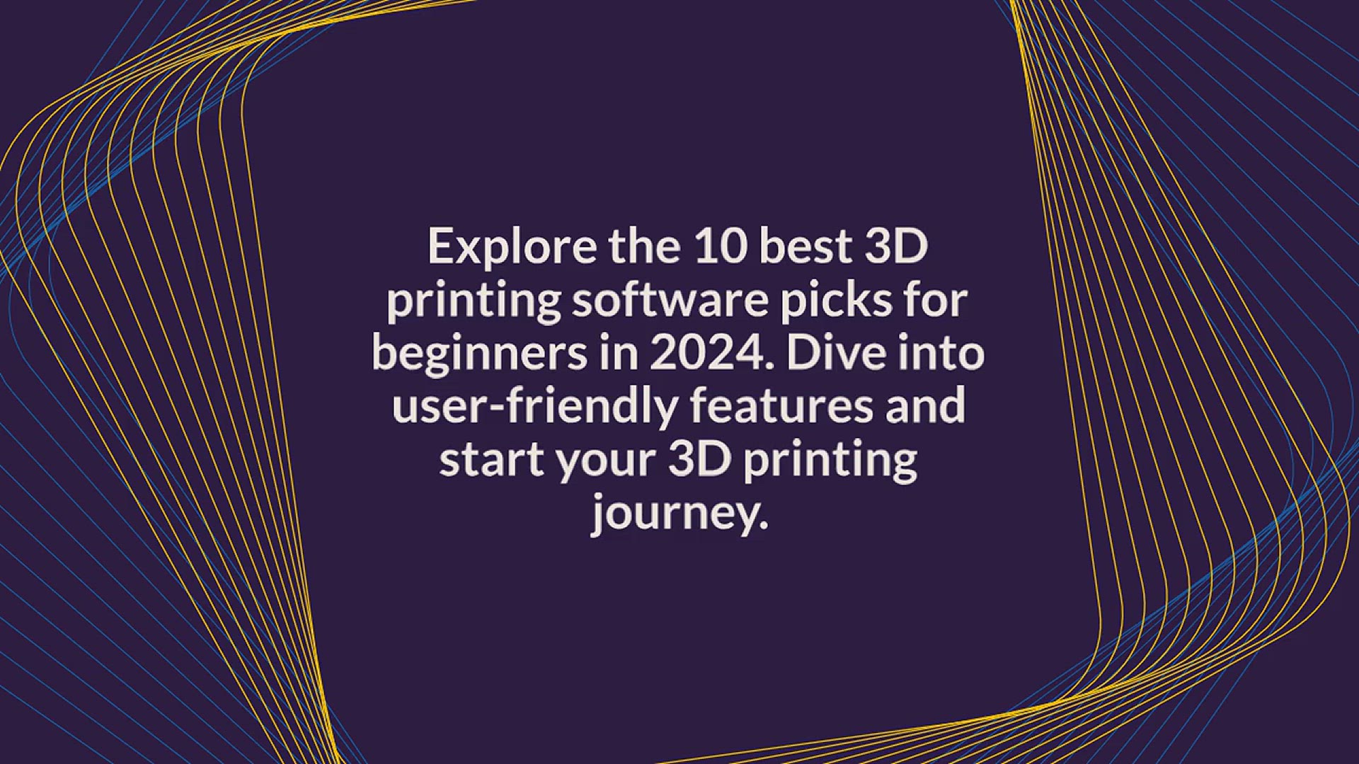 'Video thumbnail for 10 Best 3D Printing Software For Beginners In 2024'