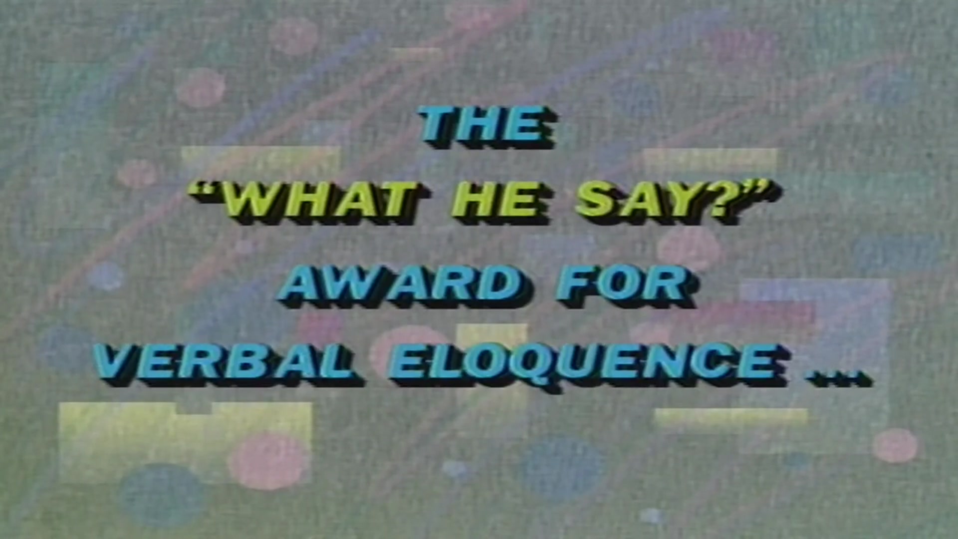 'Video thumbnail for Bob Uecker introduces All-Star Blooper Lineup for on Episode 18 of The Wacky World of Sports'