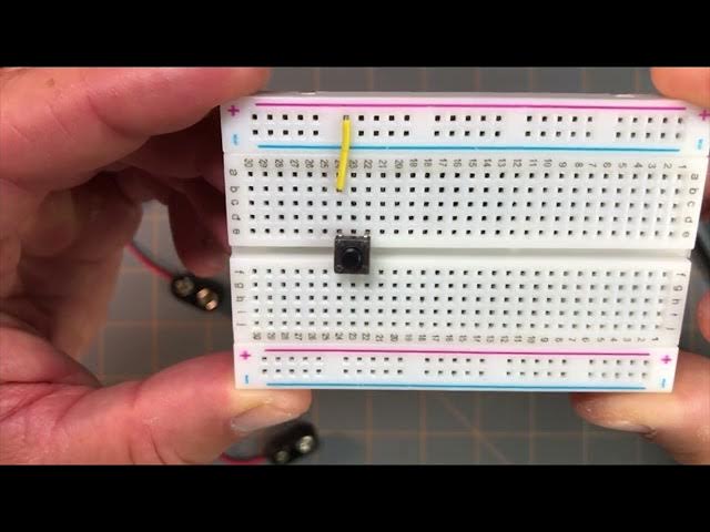 'Video thumbnail for Adding the Jumper Wire - Step 6: A Simple Switch Circuit'