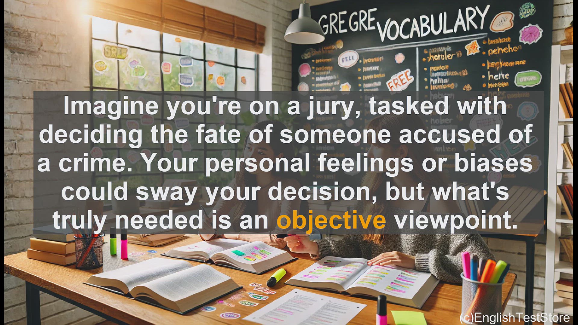 'Video thumbnail for GRE Vocabulary Lesson: Objective Thinking - The Key to Impartial Decision-Making'
