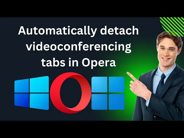 'Video thumbnail for How to Enable or Disable 'Automatically detach videoconferencing tabs' in Opera | GearUpWindows'