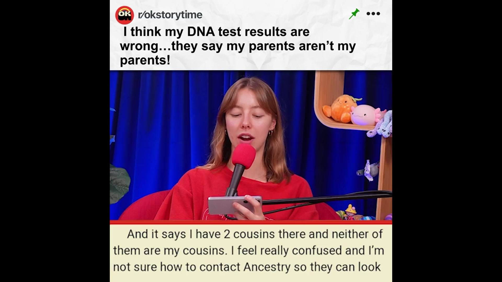 'Video thumbnail for I think my DNA test results are wrong…it says my parents aren’t my parents!  - r/BORUpdates | Reddit Stories'
