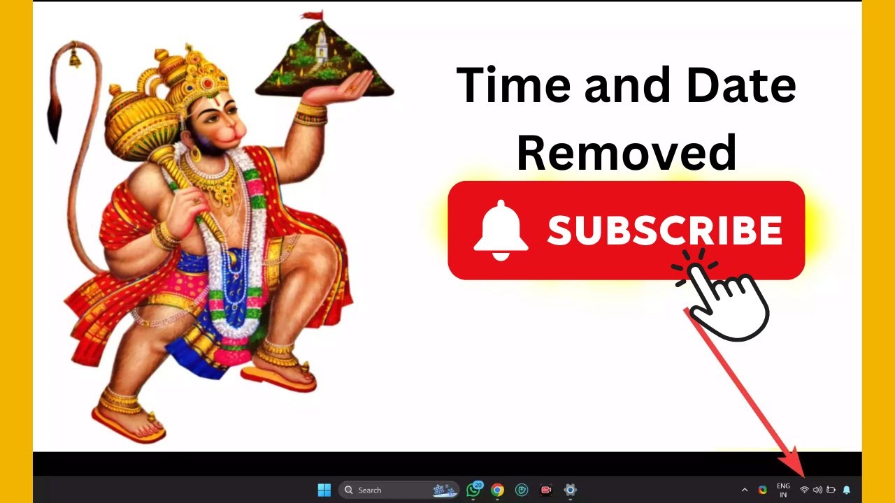 'Video thumbnail for How to Remove Time and Date from Taskbar in Windows 11 | GearUpWindows Tutorial'