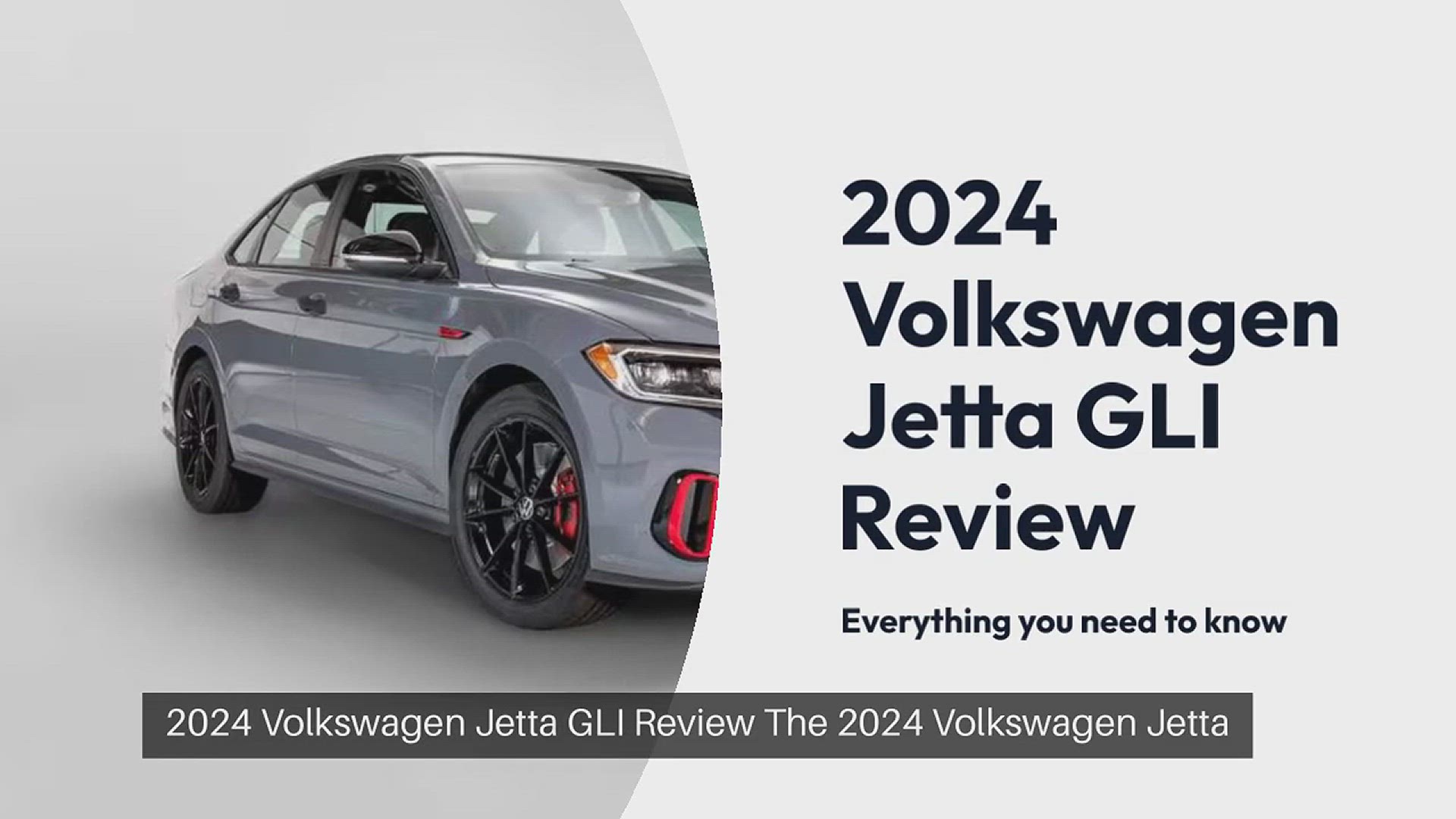 'Video thumbnail for 2024 Volkswagen Jetta GLI'