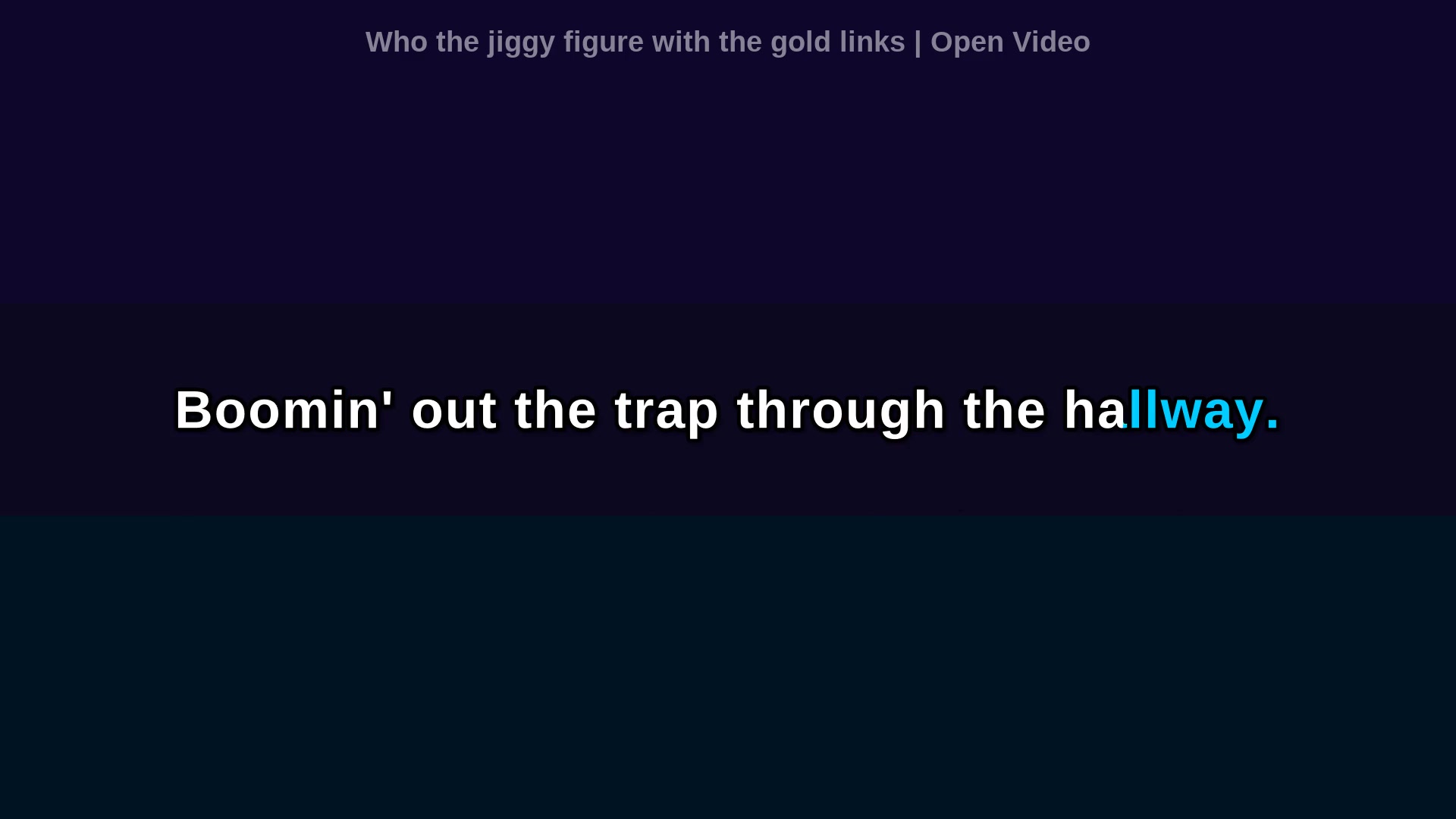 Video thumbnail for (Karaoke w/ Lyrics) Who the jiggy figure with the gold links
