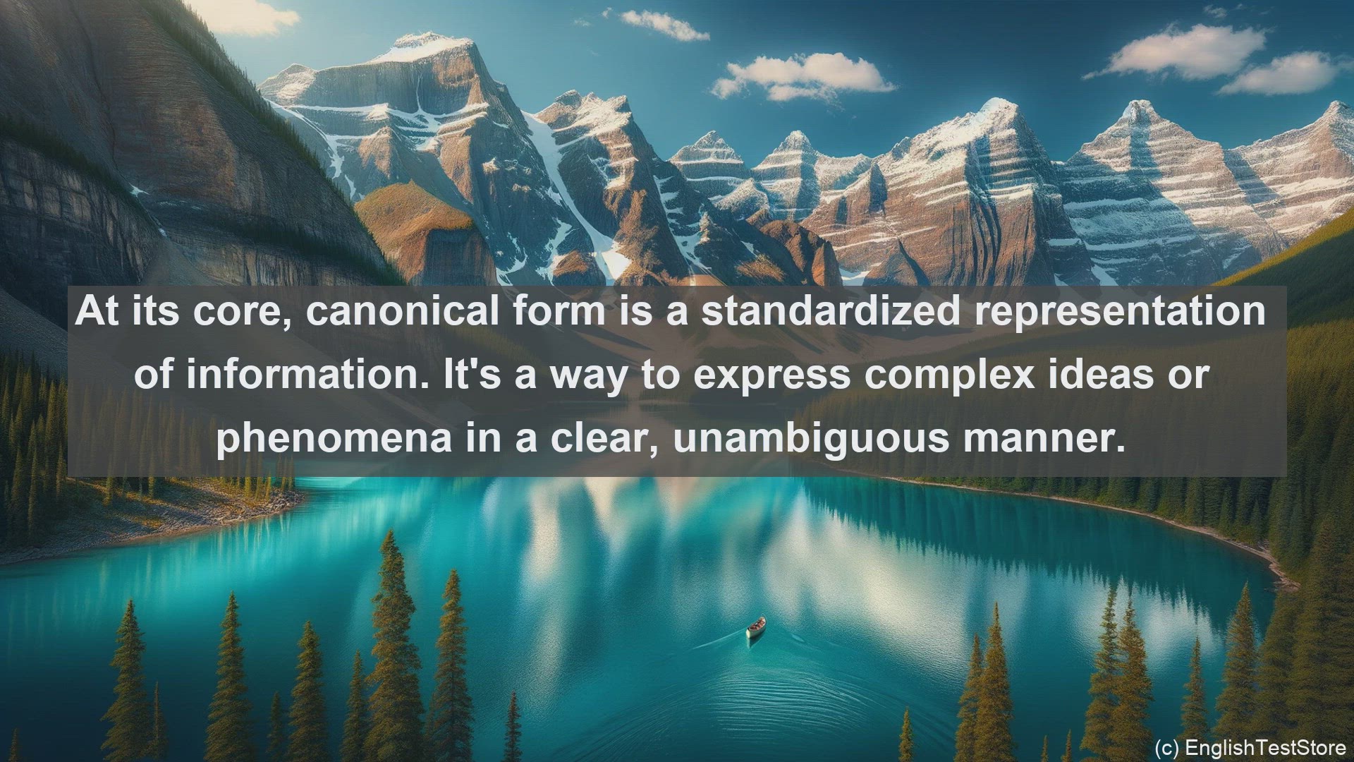 'Video thumbnail for Canonical form in science  definition and examples'