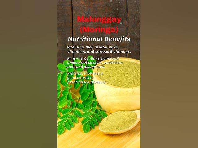 Video thumbnail for Malunggay / Moringa: Good for you #benefit #facts #healthy