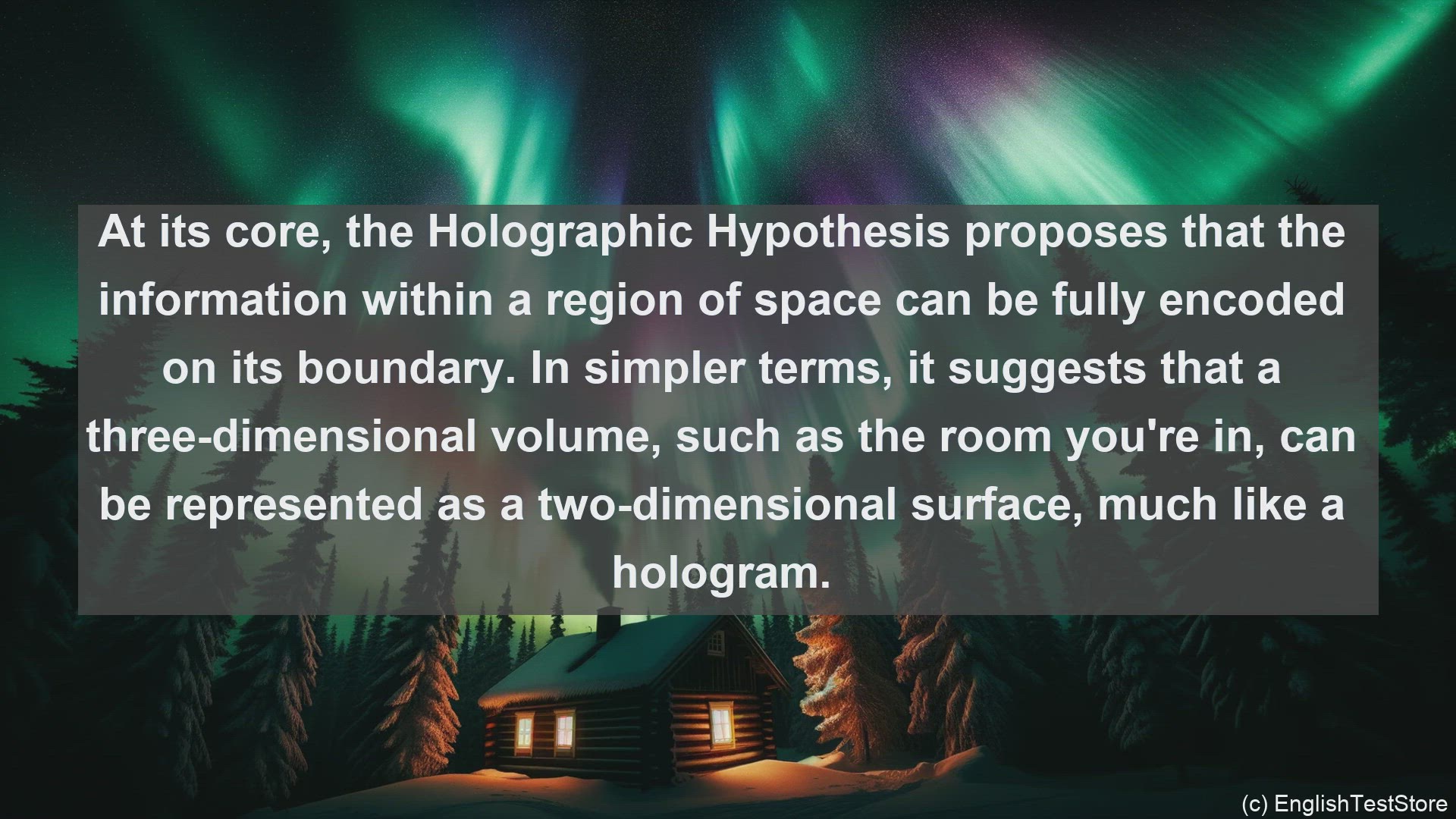 'Video thumbnail for Holographic hypothesis in science  definition and examples'